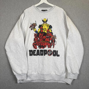 Marvel Deadpool X Cakeworthy Men's Size 3XL XXXL Graphic Sweatshirt Sweater